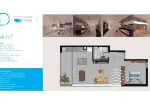 Departamento 1 dorm. Santa Fe 3053. Entrega 02/2018. Zona Medicina. oportunidad inversión