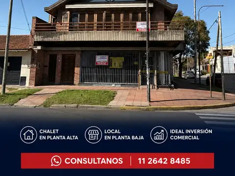 Chalet en primer piso con local comercial en 12 de Octubre