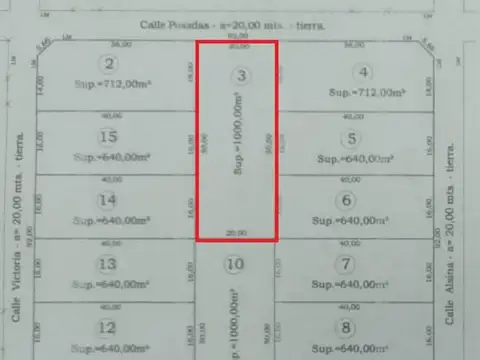 Terreno en Venta en Ataliva Roca, USD 10.000