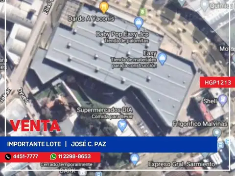 Lote - Venta - Argentina, José C Paz - Av. Pres. Arturo U. Illia 7400