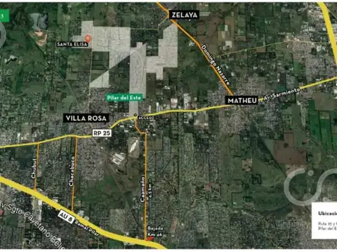 Terreno en Venta en Pilar Del Este, USD 72.900