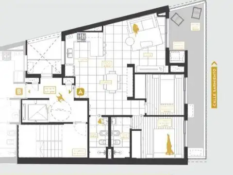 Departamento en Venta de 3 ambientes