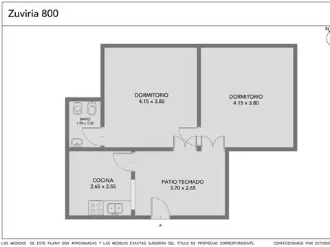 Depto Tipo Casa en Venta de 2 ambientes
