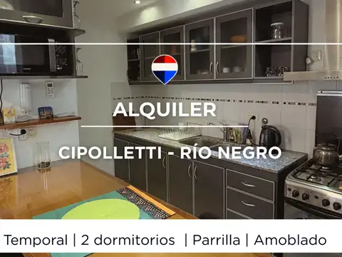 Dpto en alquiler temporal  cipolletti