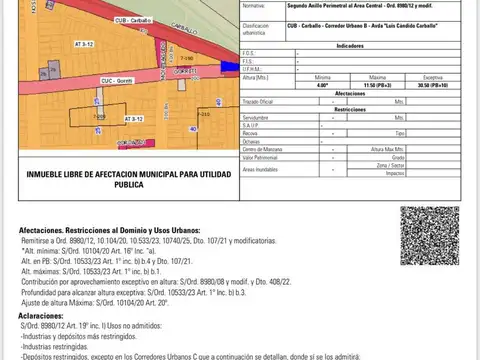 Venta Terreno en  Refineria