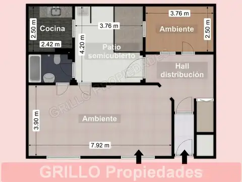 Ramallo 1627, casi Av. del Libertador. Local, oficina o depósito con vivienda. Sin expensas.