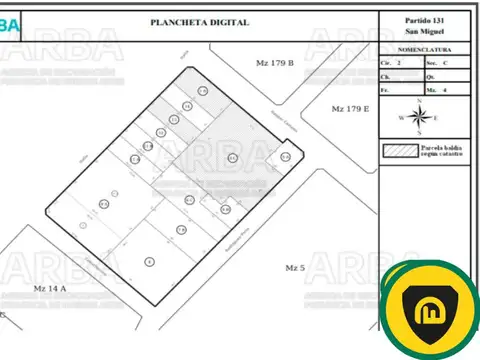 Terreno en Venta de 4286,0 m2