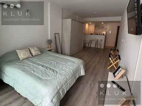 Departamento monoambiente divisible en alquiler AMOBLADO luminoso con balcon