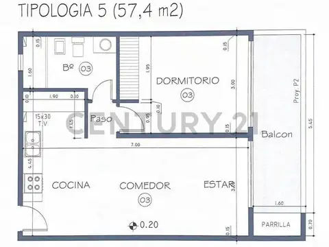 Maipu 1500, Piso 1