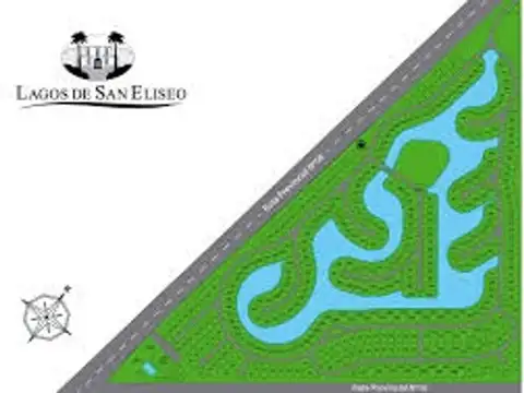 Lote en venta a la laguna en Barrio Lagos de San Eliseo