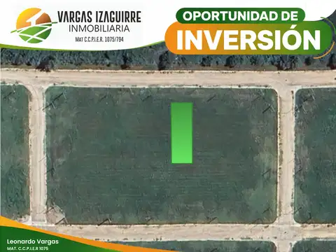 Terreno en Venta en Oro Verde, USD 13.000