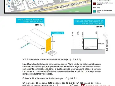 Terreno en Venta 8  mts Frente