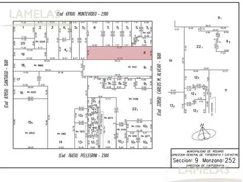 Terreno en Venta 10  mts Frente