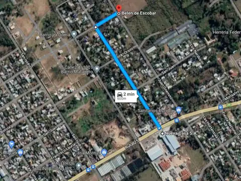 Terreno en Venta de 612,0 m2