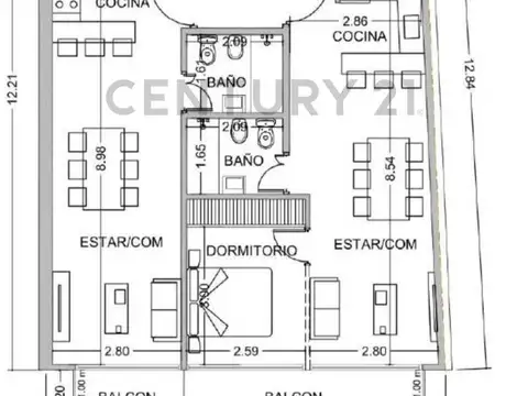 Departamento en Venta en Coghlan, USD 95.900