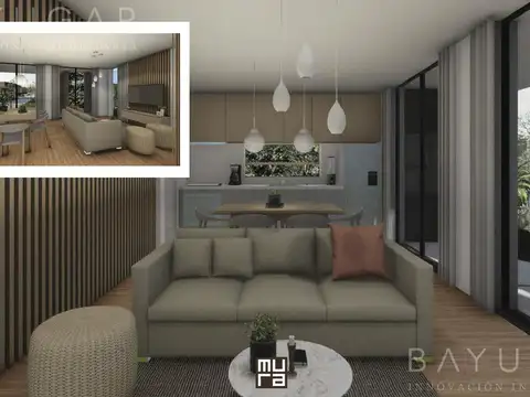 Departamento 2 ambientes con 1 baño