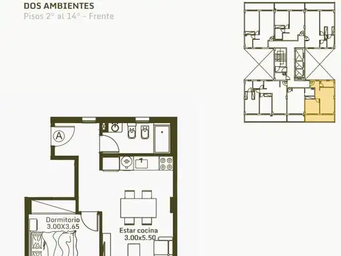 Departamento 2 amb. en venta en pozo en  Caseros