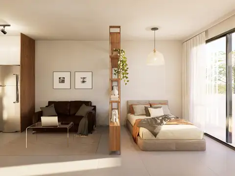 Departamento Monoambiente con 1 baño