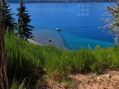 Lote en venta con costa de lago en traful