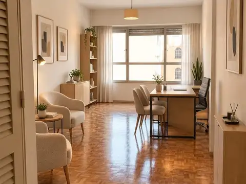 Apto PROFESIONAL o COMERCIAL *Cocina kitchinet *Baño completo privado *Calefacción *Seguridad
