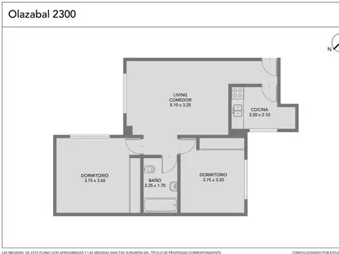 Departamento en Venta de 2 dormitorios