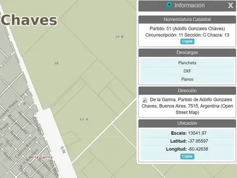 VENTA CHACRA 20 HECTÁREAS EN DE LA GARMA
