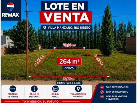 Terreno en Venta en Villa Manzano, General Roca