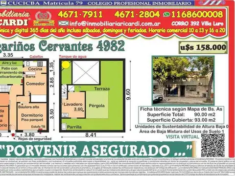 PORVENIR ASEGURADO casa solita no es PH no se comparte nada