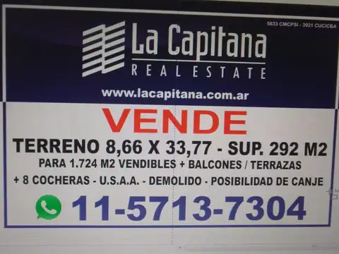 Terreno en Venta de 284,0 m2
