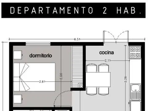 Depto Tipo Casa en Venta 1 año