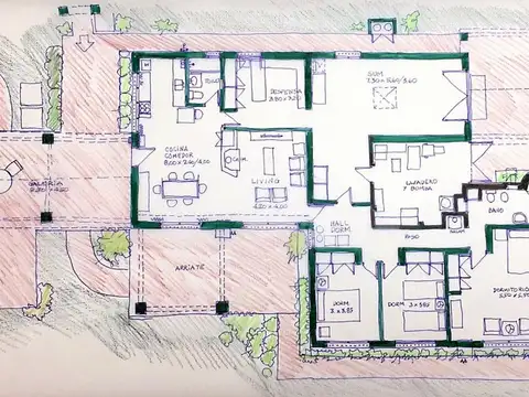 Campo en venta de 34ha en La Plata, casa 311m2 + extras 83m2