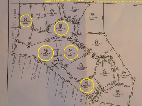 Venta de Terreno 1745m centro de Yacanto Córdoba