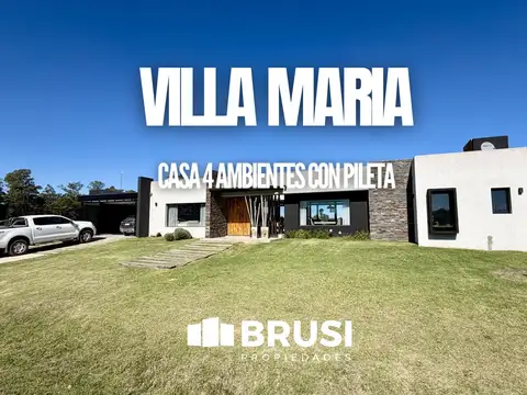CASA EN VENTA EN ESTANCIA VILLA MARIA - 4 AMBIENTES CON PILETA - SECTOR ARROYITO