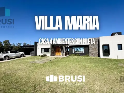 CASA EN VENTA EN ESTANCIA VILLA MARIA - 4 AMBIENTES CON PILETA - SECTOR ARROYITO