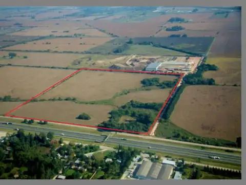 Excelente fraccion de 25 has sobre Autopista en Campana, frente al Parque Industrial y Don Pedro