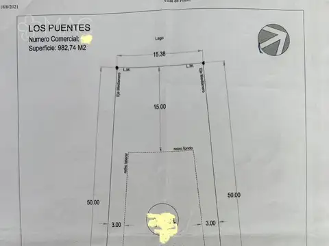 Lote en barrio Los puentes