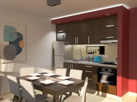 Departamento Monoambiente con 1 baño