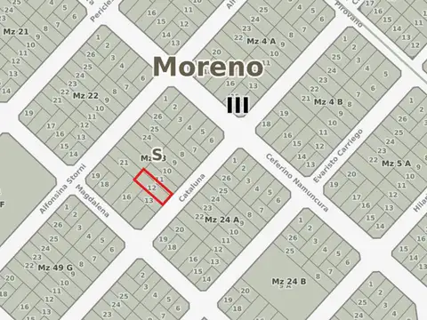 Terreno en Venta en Trujui, Partido de Moreno