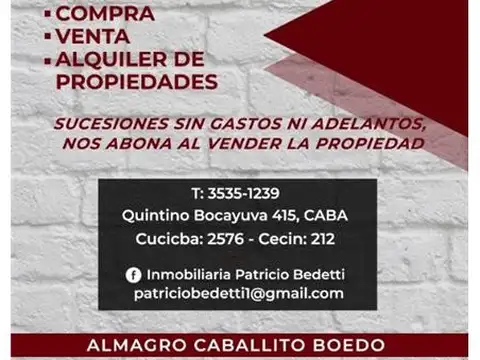 Cochera en Venta para coche grande