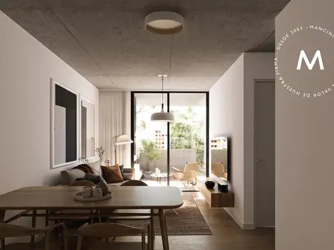 Departamento 2 ambientes con 1 baño