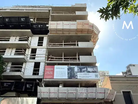 Departamento en venta de 2 ambientes con balcón y parrilla