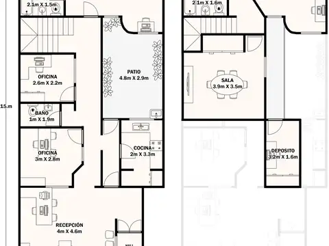 Depto Tipo Casa en Venta de 4 ambientes