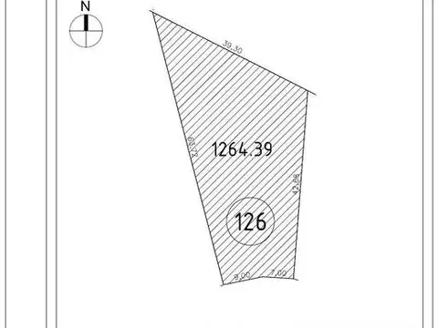 Terreno en Venta de 1265,0 m2