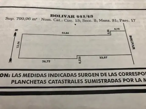  VENTA TERRENO/ LOTE MONSERRAT