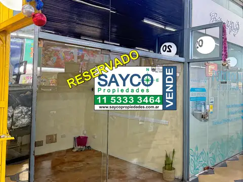 RESERVADO / Vendo local 14m2 en PB GALERIA Del Barco Centenera Primera Junta.