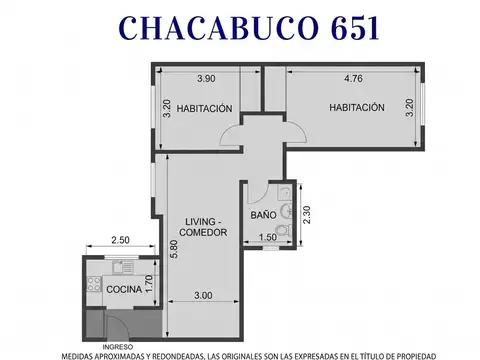 Venta. Departamento. 3 Ambientes. Chacabuco y Chile.