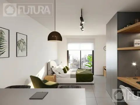 Departamento Monoambiente con 1 baño