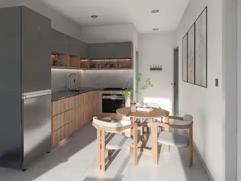 Departamento Monoambiente con 2 baños