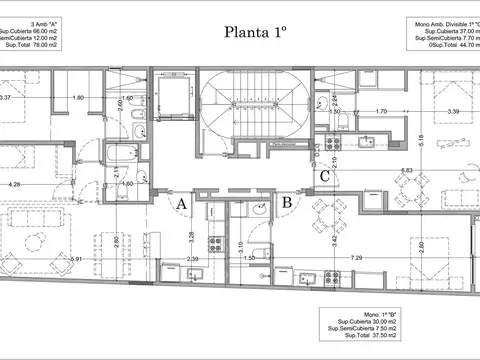 Departamento Monoambiente divisible en Venta en Almagro
