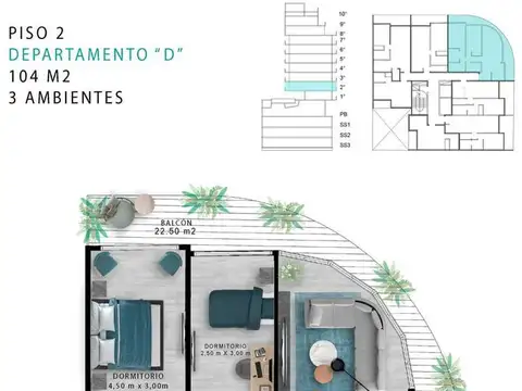 Venta Departamento 3 Ambientes Full Amenities Caballito